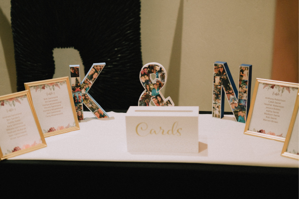 wedding gifts arranged by charleston wedding planner