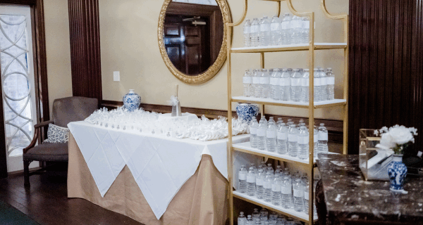 wedding gifts arranged by charleston wedding planner
