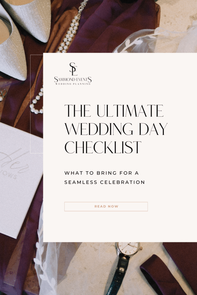 Wedding Day Checklist created by Kylie Sammond, Wedding Planner in Charleston, SC